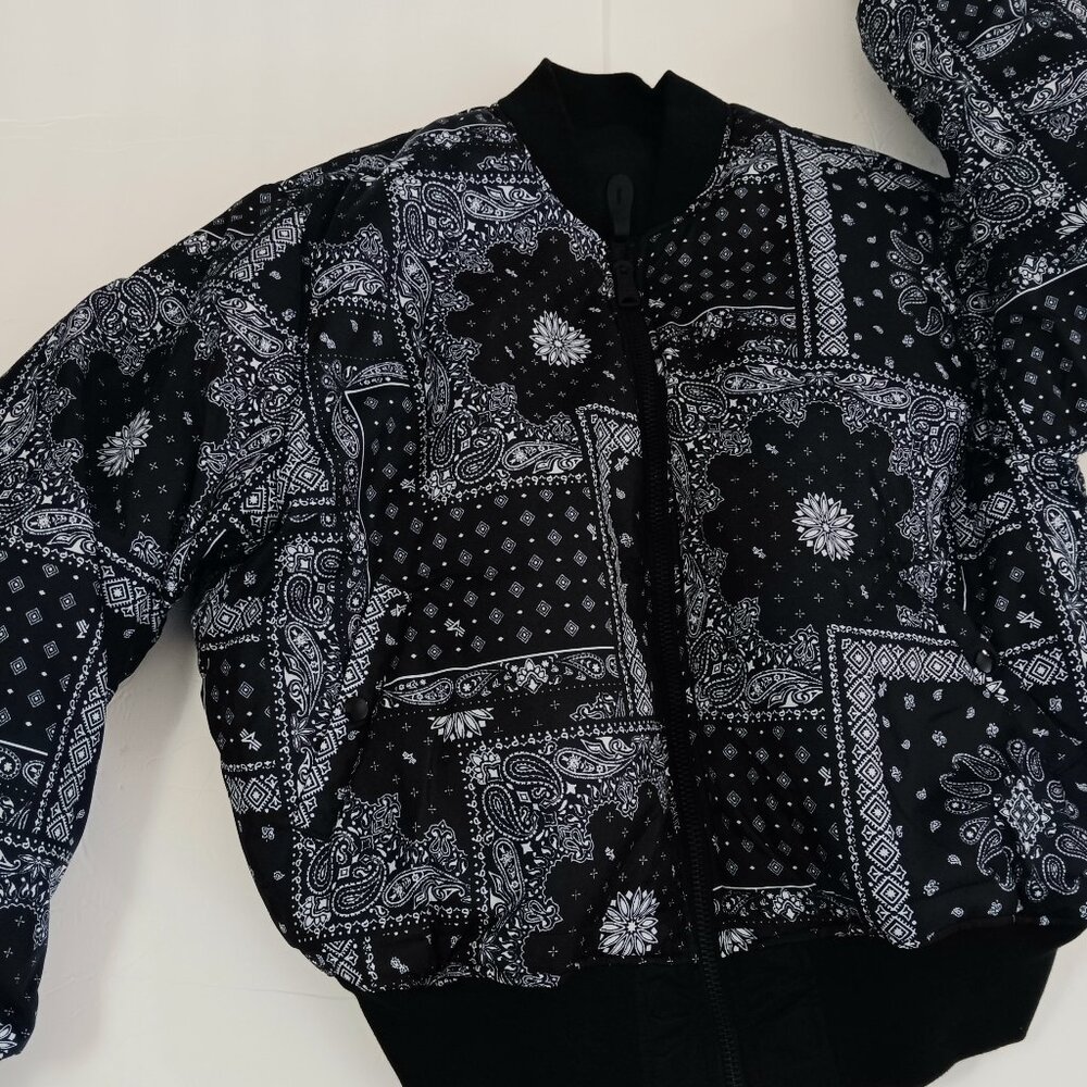 Alpha Industries jacket bandana rare XL paisley reversible UO Edwin x Alpha MA-1